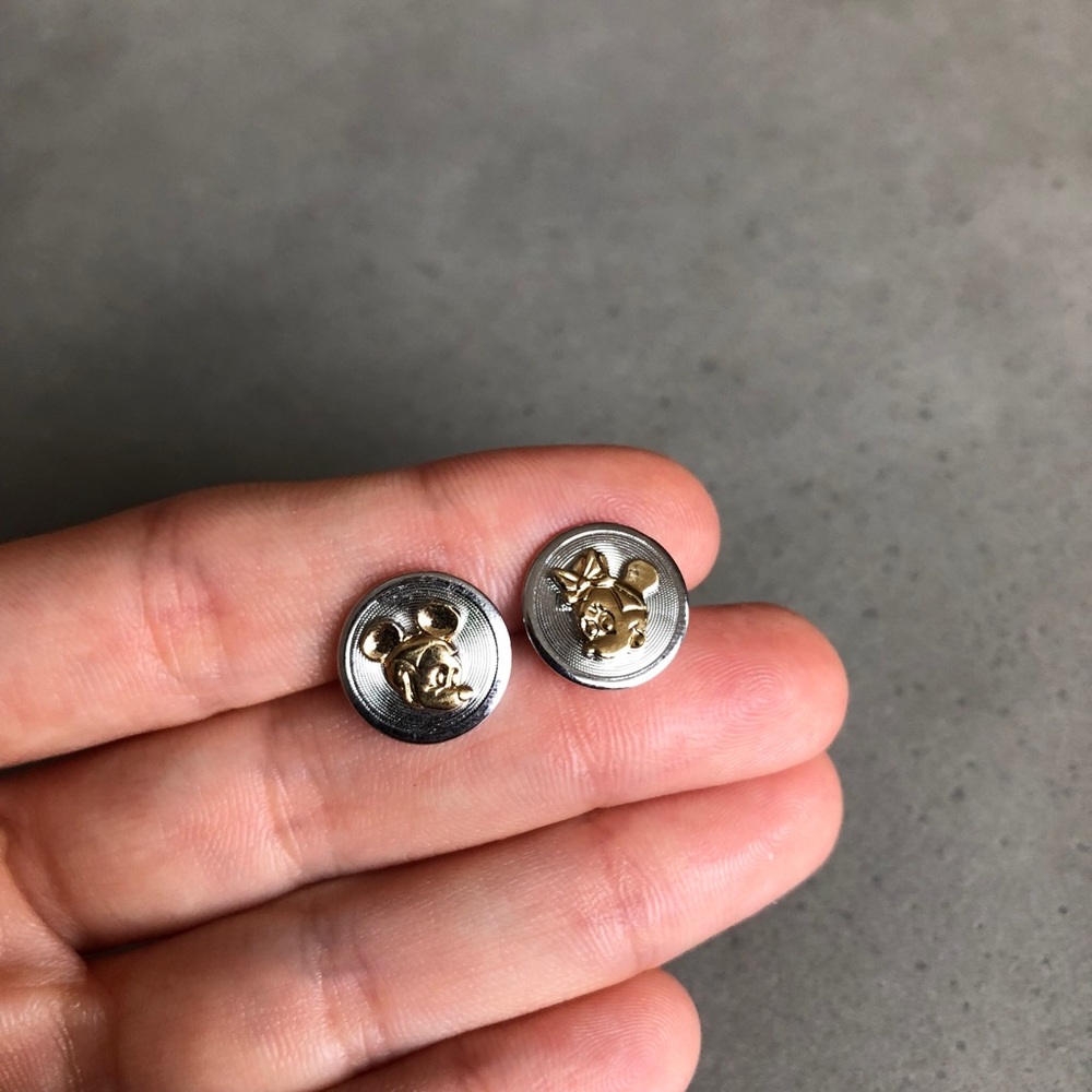 Cute & Classy Mickey & Minnie Mouse Post Earrings